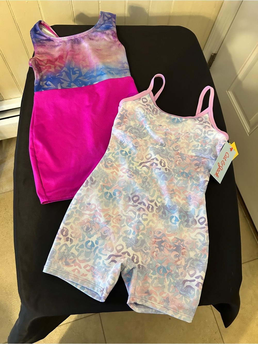 Two Cat & Jack  Girls Gymnastics Biketards/Size XSmall 4/5/NWT